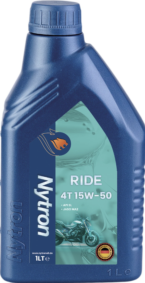 NYTRON RIDE 4T 15W/50 SL, JASO MA	12x1Ltr Bottle
